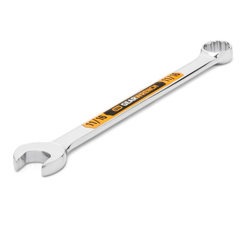 GEARWRENCH 11/16 Inch 12 Point Hi-Viz Long Pattern Combination Wrench, large image number 5