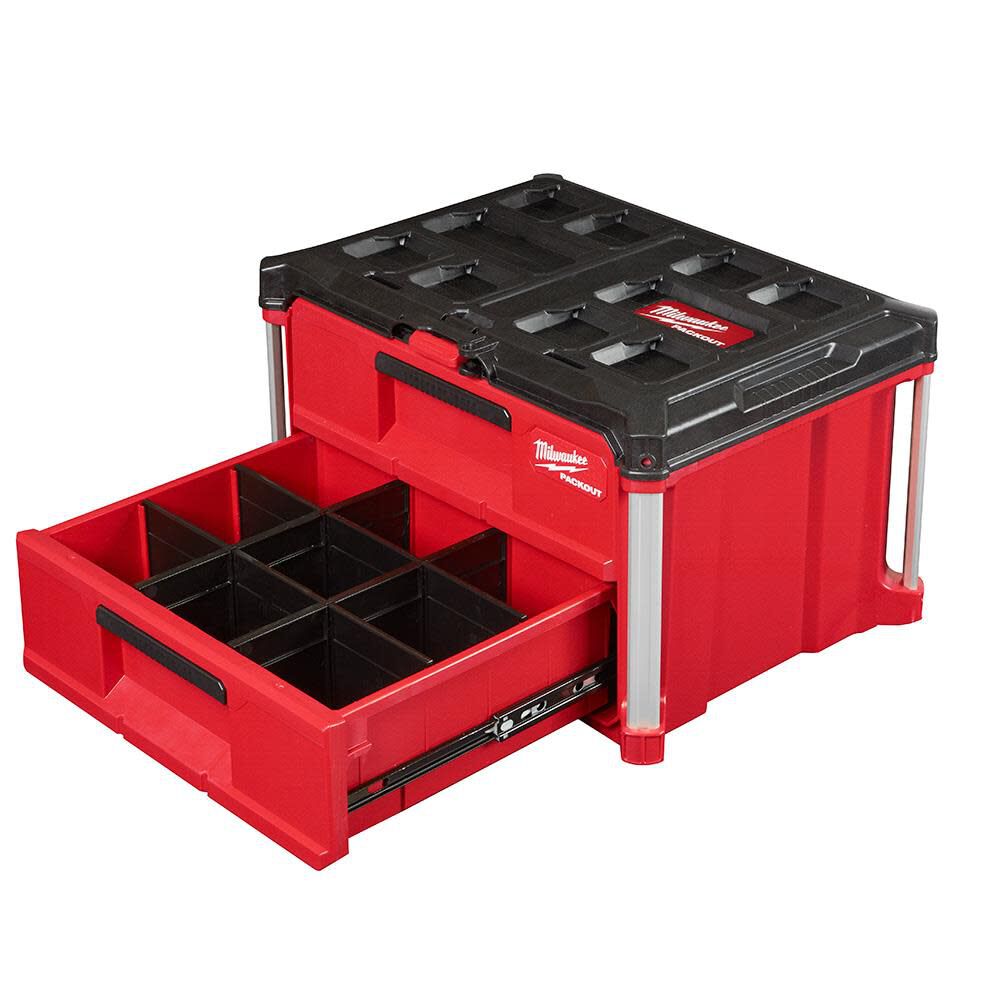 Milwaukee PACKOUT Drawers Tool Box 2 Drawer Bundle, large image number 2