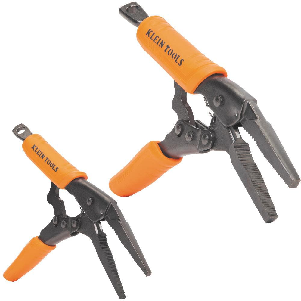 Klein Tools 2-Piece Long Nose Locking Pliers Set, 6- and 9-Inch, large image number 1