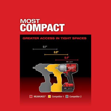 Milwaukee M18 FUEL High Torque 1/2 Impact Wrench with Friction Ring Kit, large image number 6