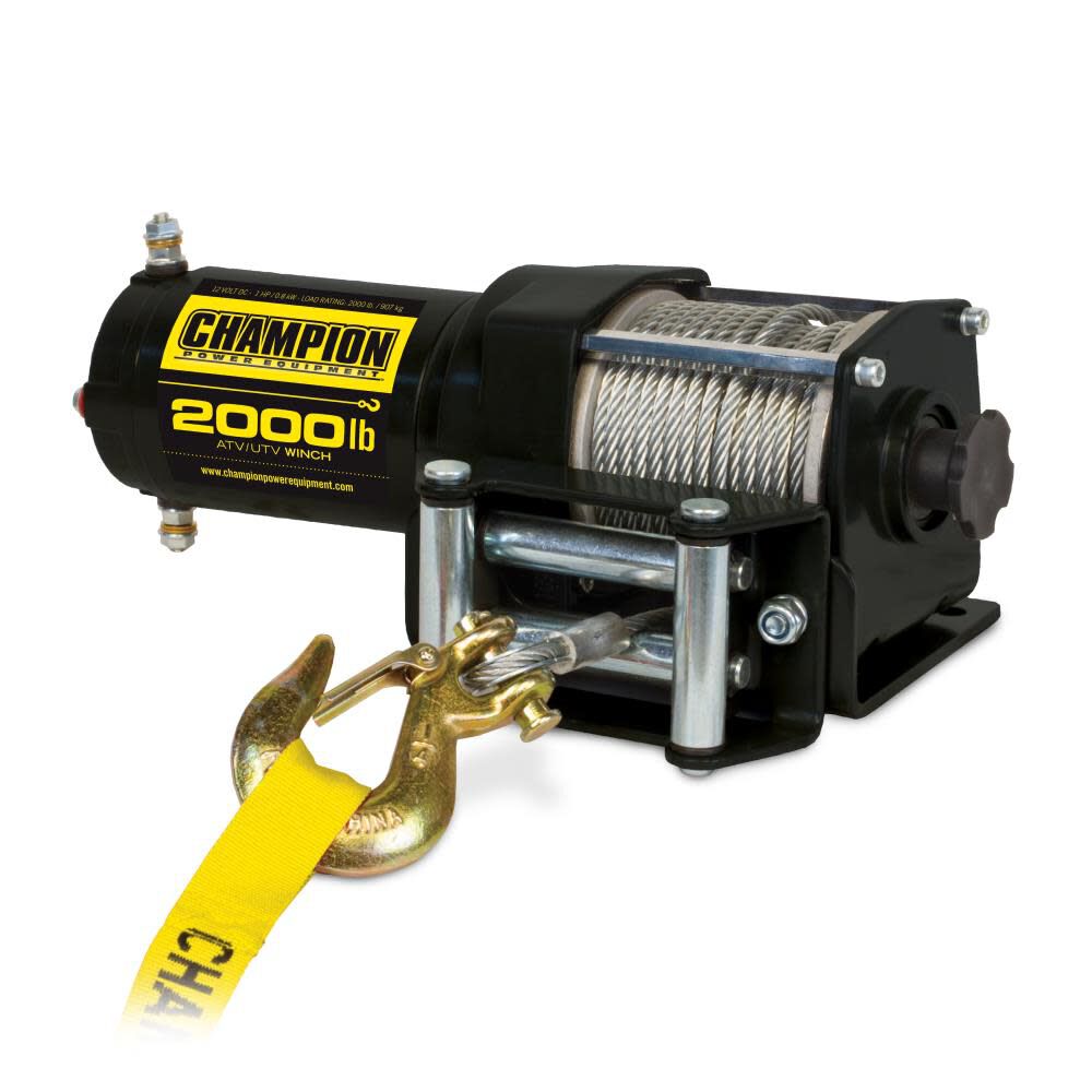 Champion Power Equipment 2000-lb. ATV/UTV Winch Kit, large image number 4