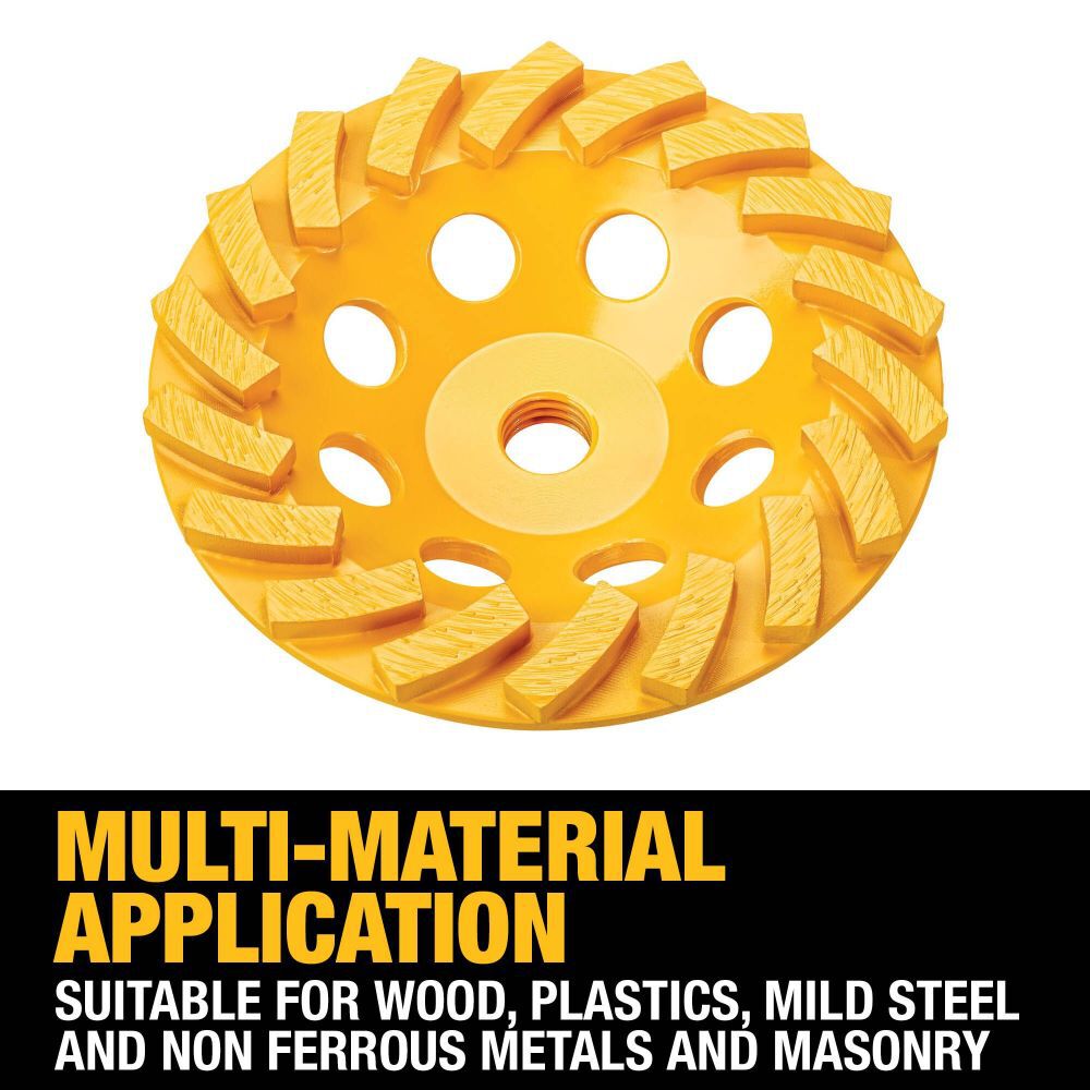 DEWALT XP 4-Inch Turbo Diamond Cup Wheel for Concrete, large image number 2
