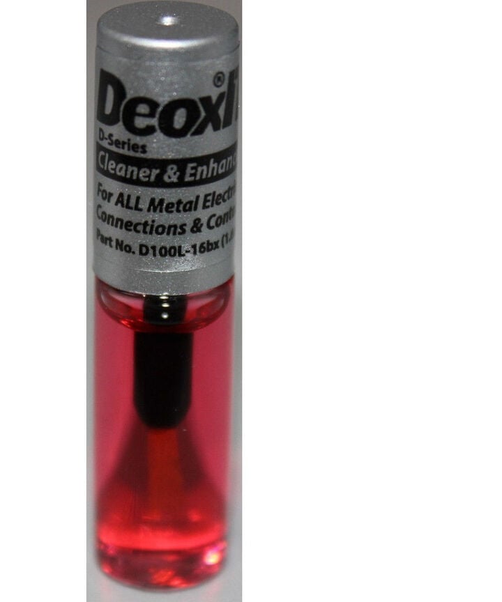 DeoxIT D-Series Cell Phone Connector Cleaner & Rejuvenator, 100% Solution, 1.6 mL Brush Bottle, large image number 1