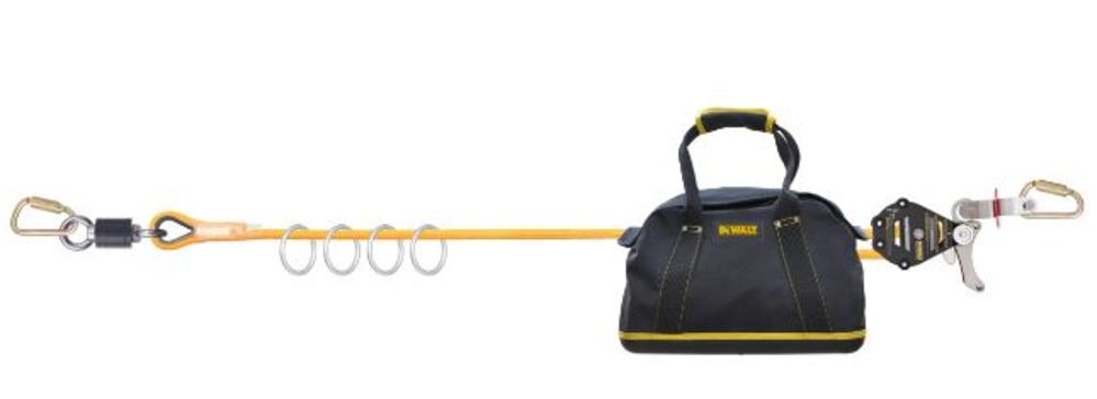 DEWALT 15-100 ft 4-Person Temporary Horizontal Lifeline System, large image number 1