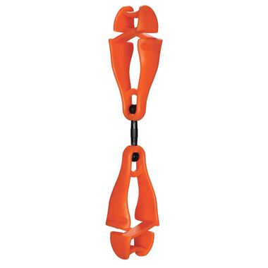 Ergodyne 3420 Swiveling Glove Clip Holder Dual Clips Orange