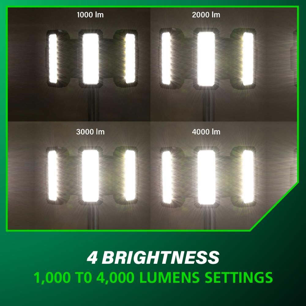 Metabo HPT 18V MultiVolt Cordless 4000 Lumen LED Tripod Site Light, large image number 6
