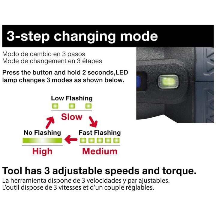 VESSEL e-Assist Cordless Electric Screwdriver Kit 3.6V USB-C Ball Grip 3-Speed 1/4 Inch Hex with Impact Bits 6-Pieces, large image number 2