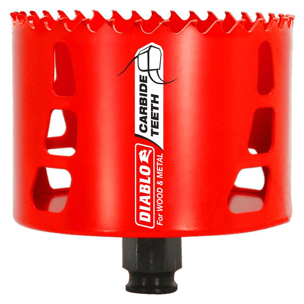 Diablo Tools 3-5/8in (92mm) Carbide-Tip Wood & Metal Holesaw, large image number 1