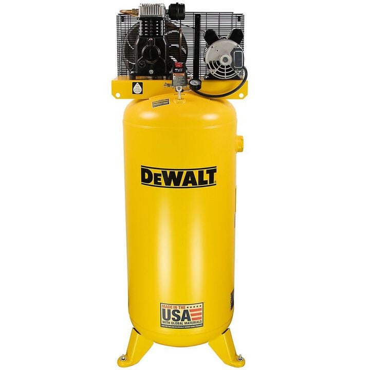 DEWALT 60 Gallon Cast Iron Oil Lubricated Belt Drive Air Compressor