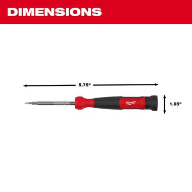 Milwaukee 4 in 1 Precision Multi Bit Screwdriver 48-22-2930 - Acme 