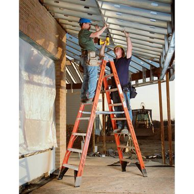 Werner 10 Ft. Type IAA Fiberglass Twin Ladder, large image number 4