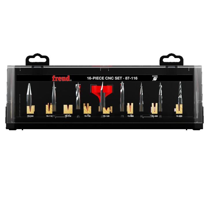 Freud 16 Piece CNC Router Bit Set