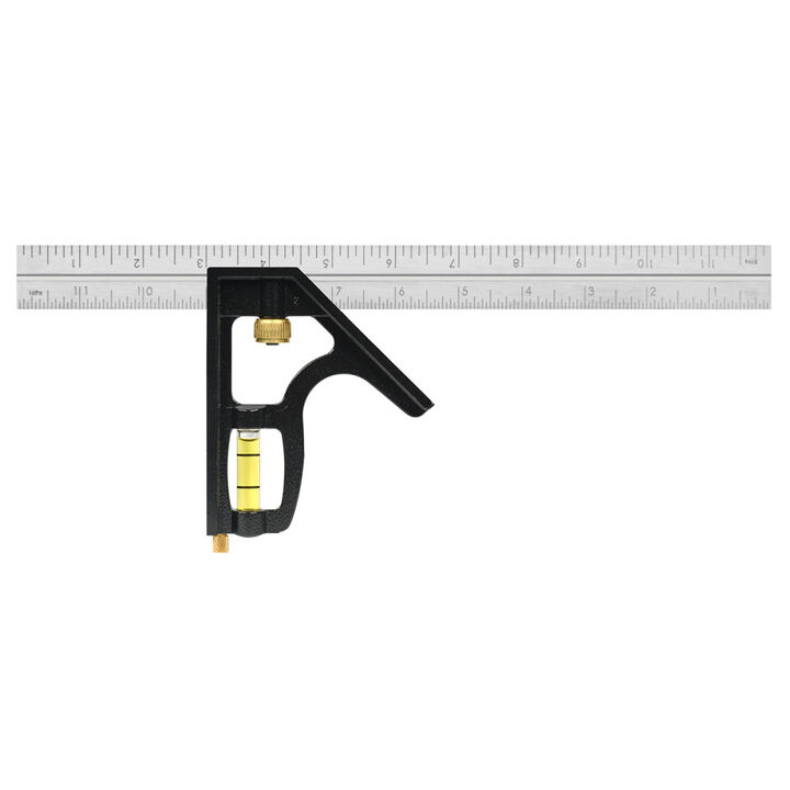 Johnson Level 12 In. Combination Square Metal Head