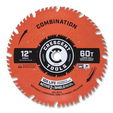Crescent APEX Circular Saw Blade 12in x 60 Tooth Combination