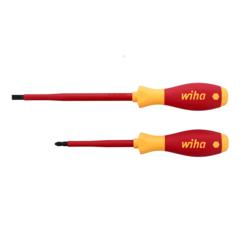 Wiha Insulated SoftFinish Slotted/Phillips Screwdriver Set 2pc, large image number 2
