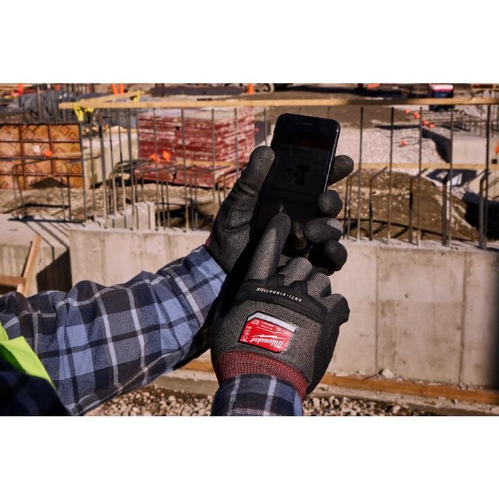 Milwaukee Anti-Vibration Cut Level 4 High Dexterity Nitrile Dipped Glove, Medium, large image number 7