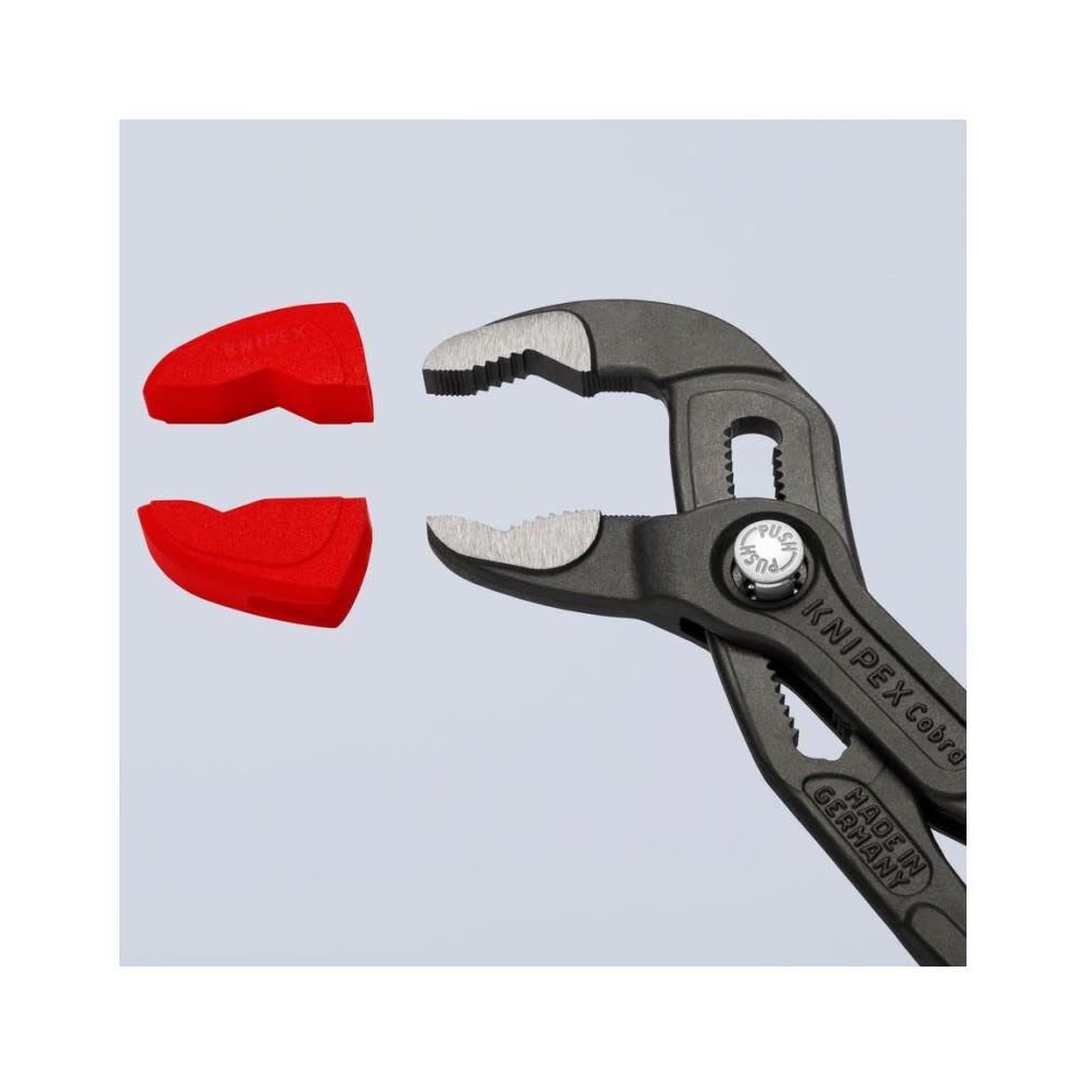 Knipex Smooth Surface Red Plastic Jaw Protectors for 10 in Cobra Pliers