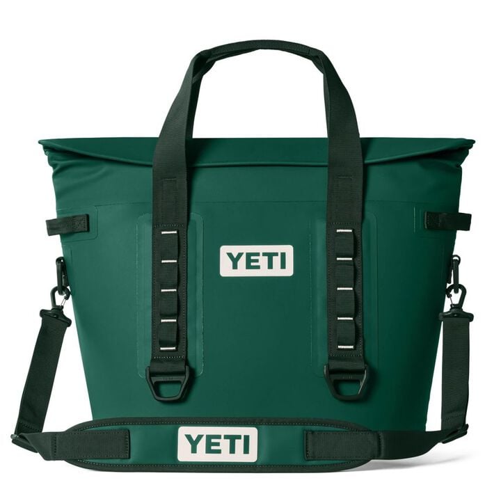 YETI Hopper M30 Tote Soft Cooler Black Forest Green