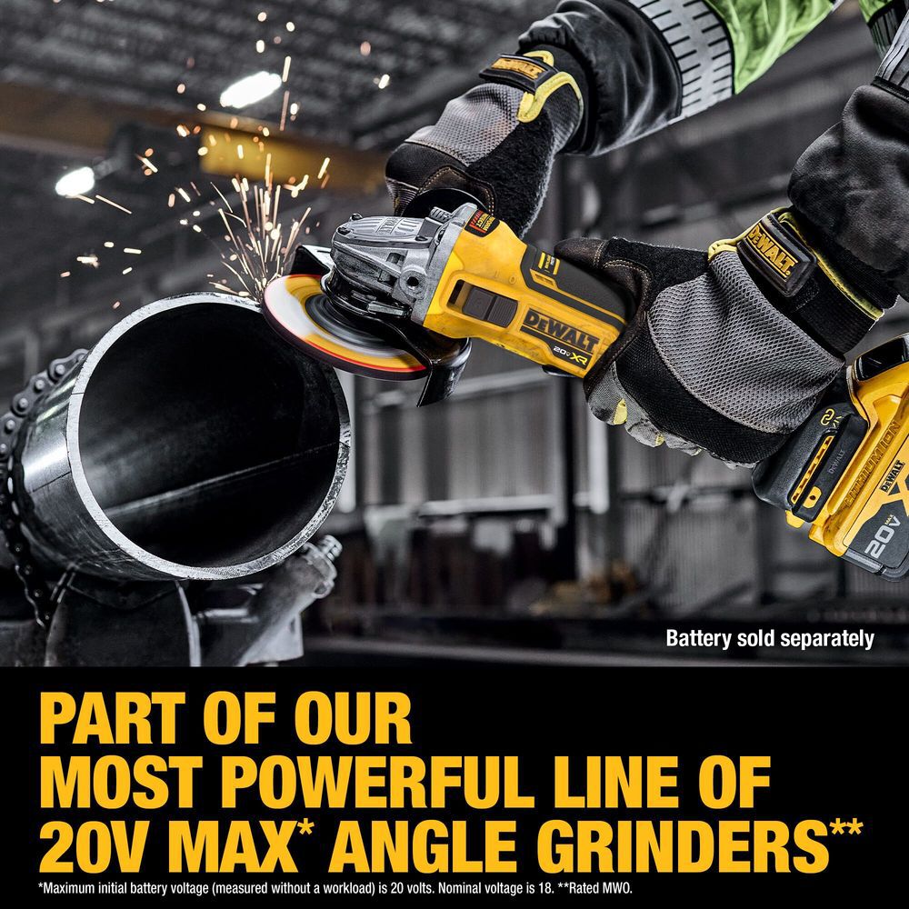 DEWALT 20V MAX XR 4-1/2 Inch - 5 Inch Grinder (Bare Tool), large image number 3