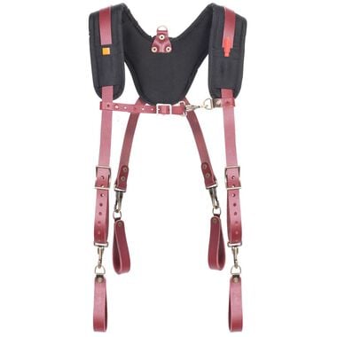 CLC Padded Yoke Leather Suspenders - Fully-Adjustable