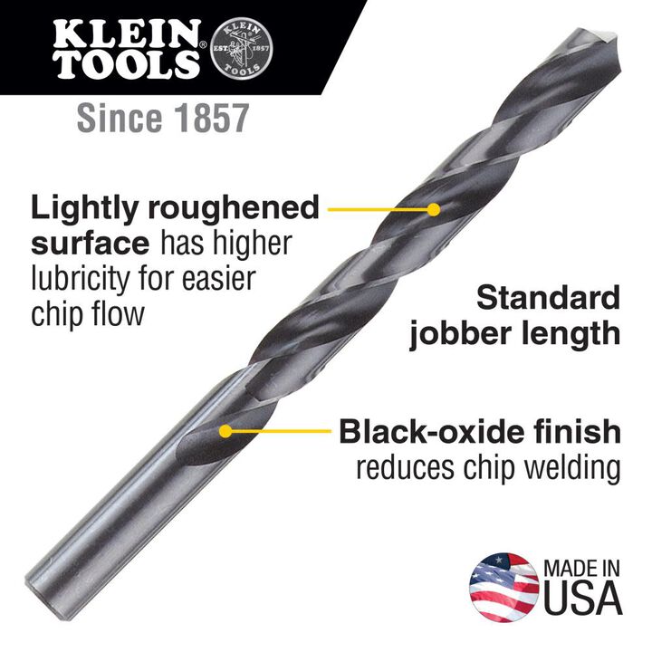 Klein Tools 118 Deg. High Speed Drill Bit 1/8in, large image number 1