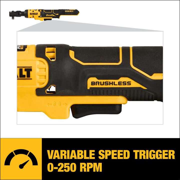 DEWALT ATOMIC 20V MAX Ratchet (Bare Tool) Brushless 3/8in, large image number 8