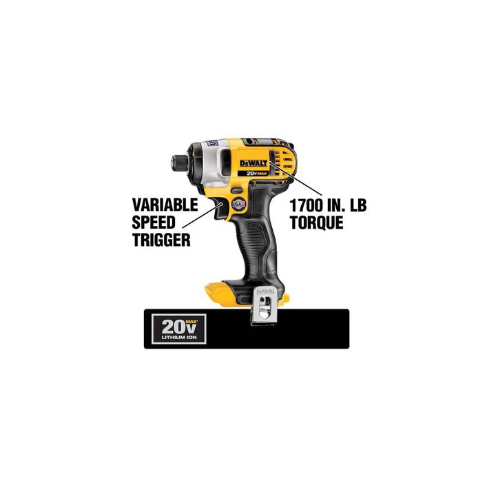 DEWALT 20V MAX 4pc Cordless Combo Kit, large image number 2