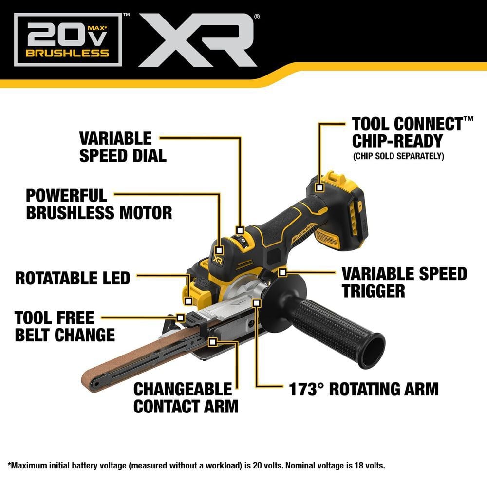 DEWALT 20V MAX XR Bandfile (Bare Tool), large image number 7