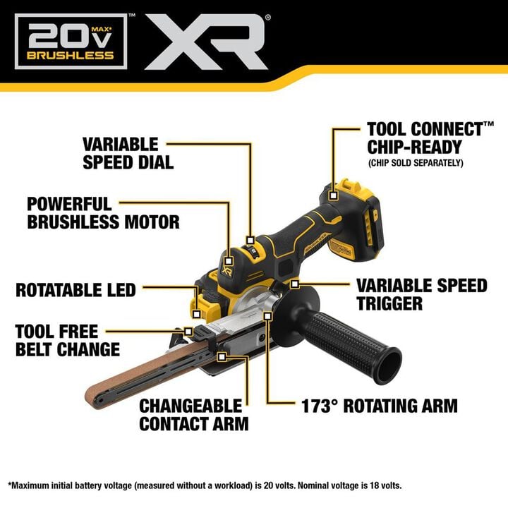 DEWALT 20V MAX XR Bandfile (Bare Tool), large image number 6