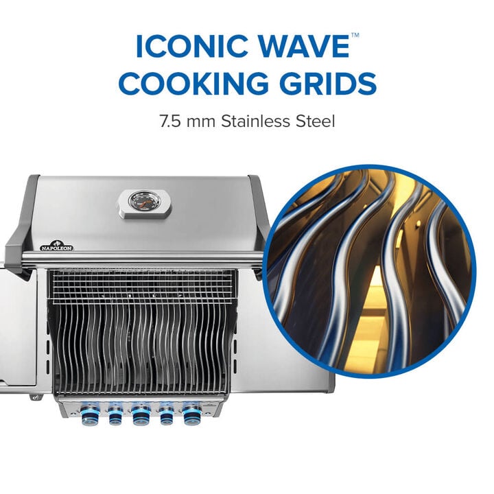 Napoleon Rogue PRO-S 425 Propane Gas Grill with Infared Burners 70500 BTU Stainless Steel, large image number 5