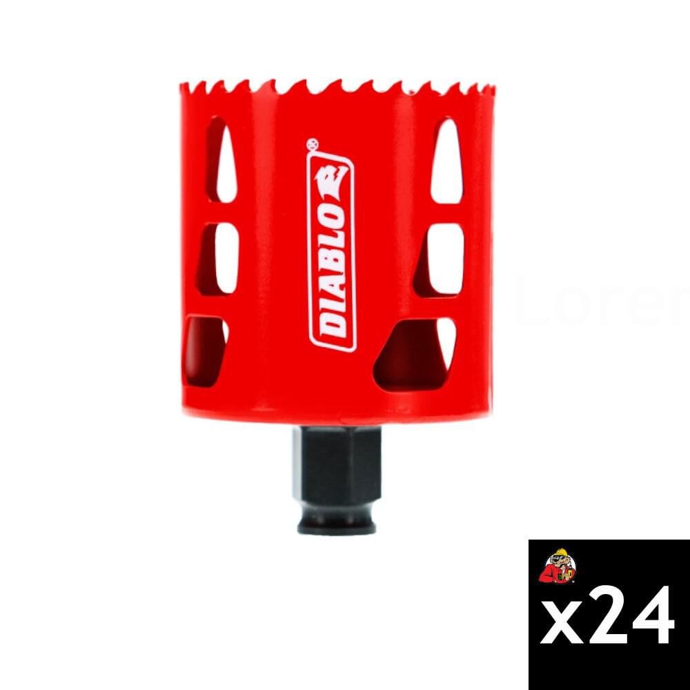 Diablo Tools 2-9/16 Inch Bi-Metal Hole Saw 24 Pieces - DHS2563W24