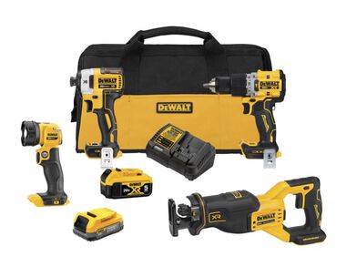 DEWALT 20V MAX XR 4 Tool Combo Kit