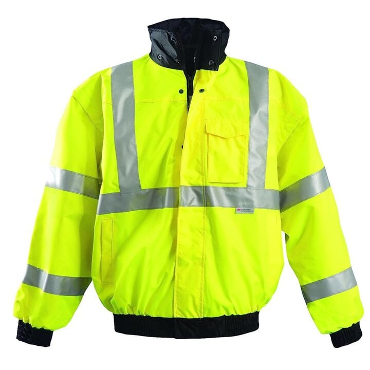 Occunomix Four-Way Original Bomber Jacket Hi-Viz Yellow Medium ANSI Class 3