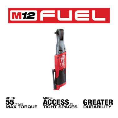 Milwaukee M12 FUEL Ratchet (Bare Tool) 2557-20 - Acme Tools