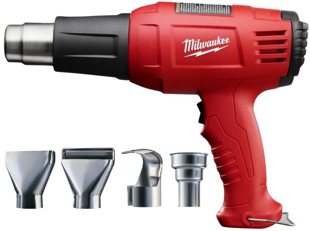 Milwaukee 11.6A Dual Temp Heat Gun & Accessory Assortment Bundle – MIL000011625