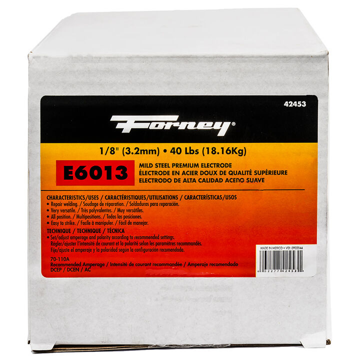 Forney Industries E6013 1/8in x 40 lbs Steel Electrode, large image number 1