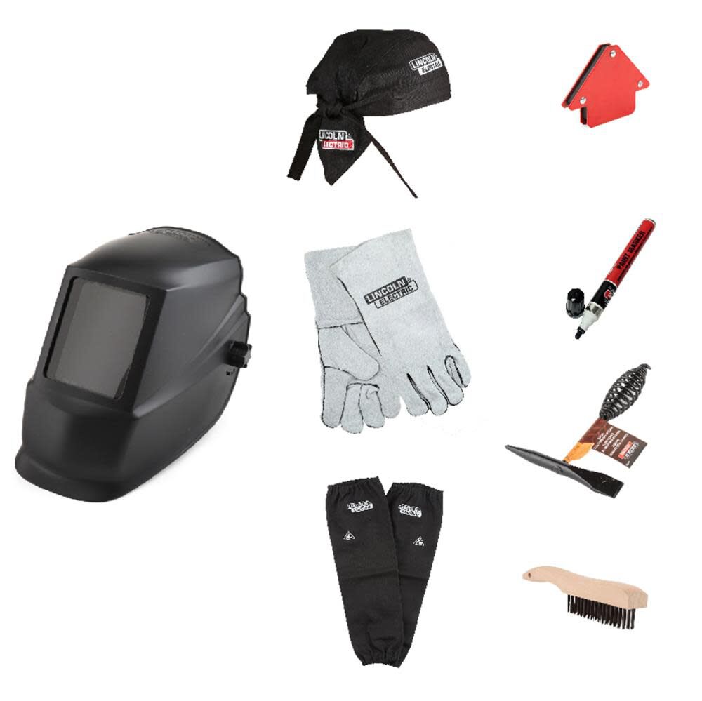 Lincoln Electric Auto Darkening Shade 11 Black Welding Helmet and