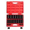 Sunex 1/2 In. Drive SAE Deep Impact Socket Set 19 pc., small