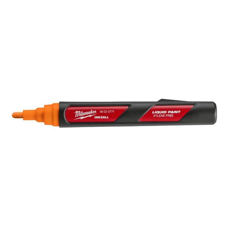 Milwaukee INKZALL Orange Paint Marker, large image number 1