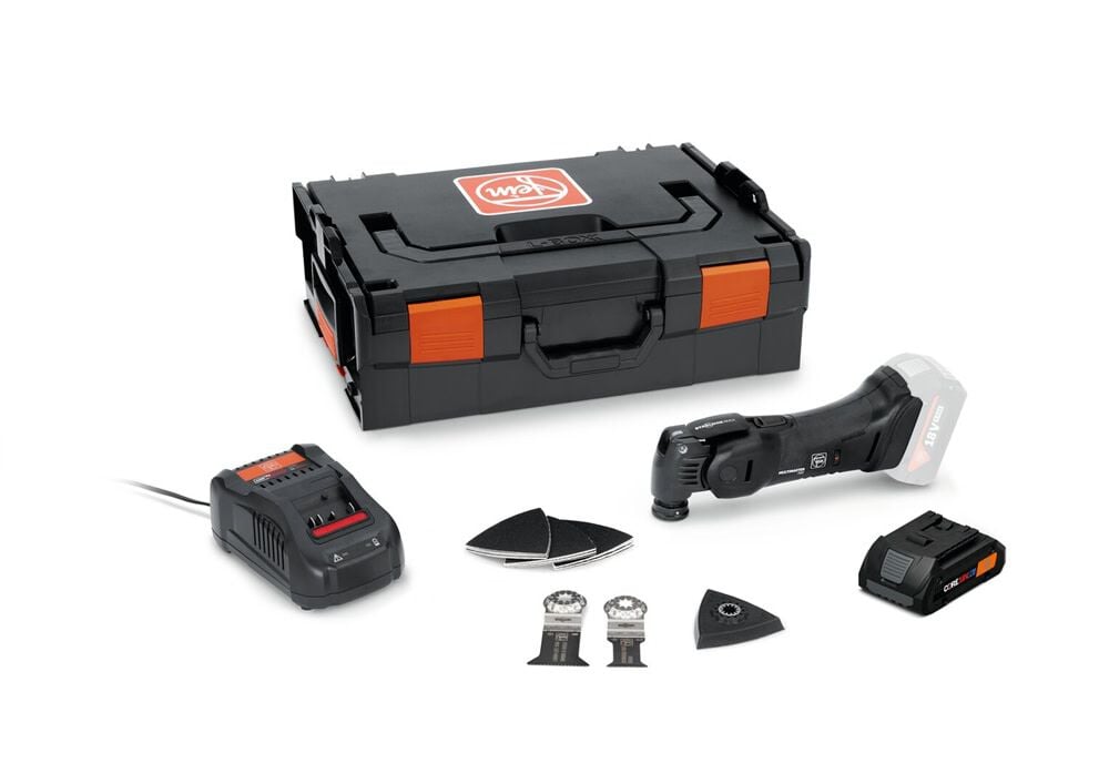 Fein MultiMaster AMM 700 Plus BLACK EDITION Cordless 18 V Oscillating Multi-Tool 4 Ah Kit, large image number 1