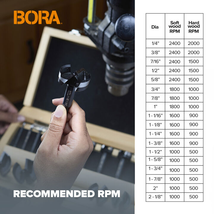 Bora Portamate Tempest Forstner Bit 22mm Diameter, large image number 10