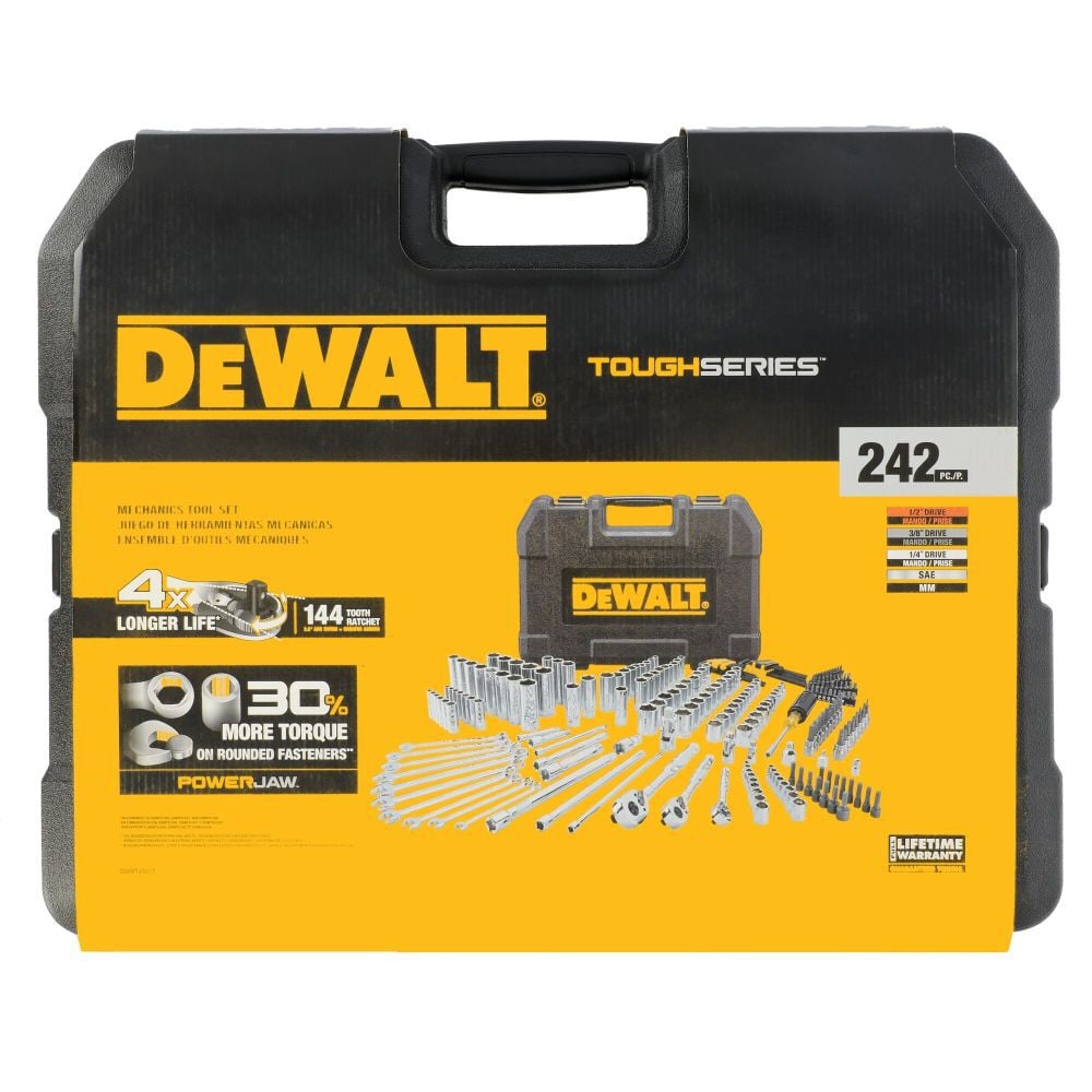 DEWALT TOUGHSERIES 242 Piece 3 Drive Mechanics Tool Set, large image number 6