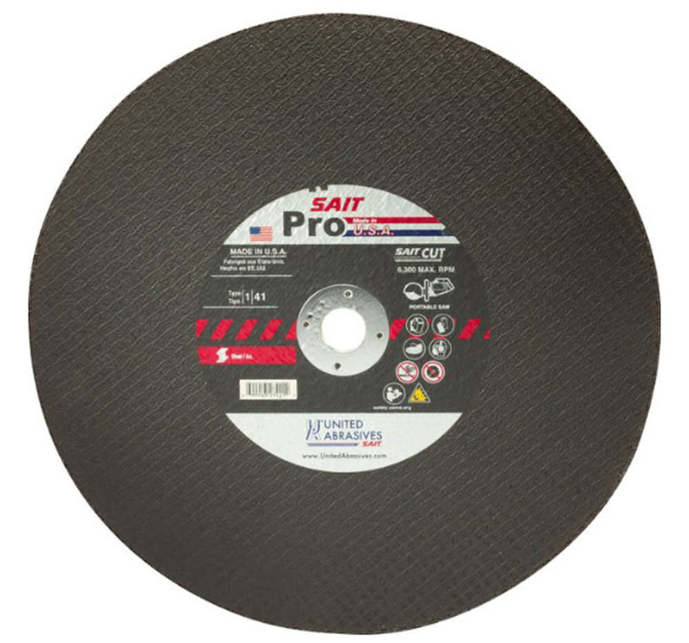 United Abrasives 14 Inch Pro Metal Grinding Wheel, large image number 1