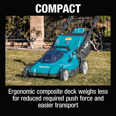 Makita 18V X2 (36V) LXT 19in Lawn Mower Self Propelled 5Ah Kit with 4 Batteries, large image number 12