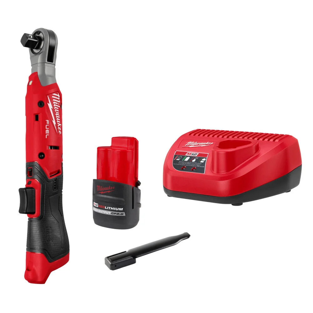 Milwaukee M12 FUEL 1/2 Inch Ratchet Kit, large image number 1