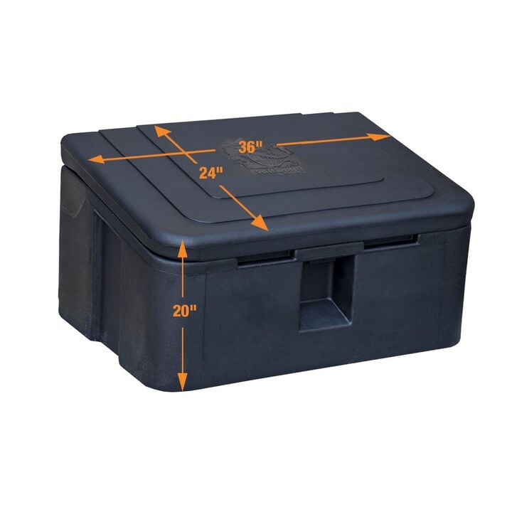 Buyers Products Company 5.8 Cubic Ft Poly Storage Bin Black, large image number 11