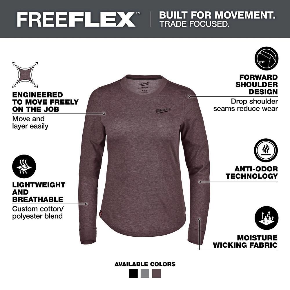 Milwaukee Women's FREEFLEX Hybrid Tee - Long Sleeve, large image number 2