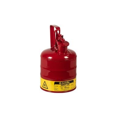 Justrite 1 Gal Steel Safety Red Gas Can Type I with Trigger Handle