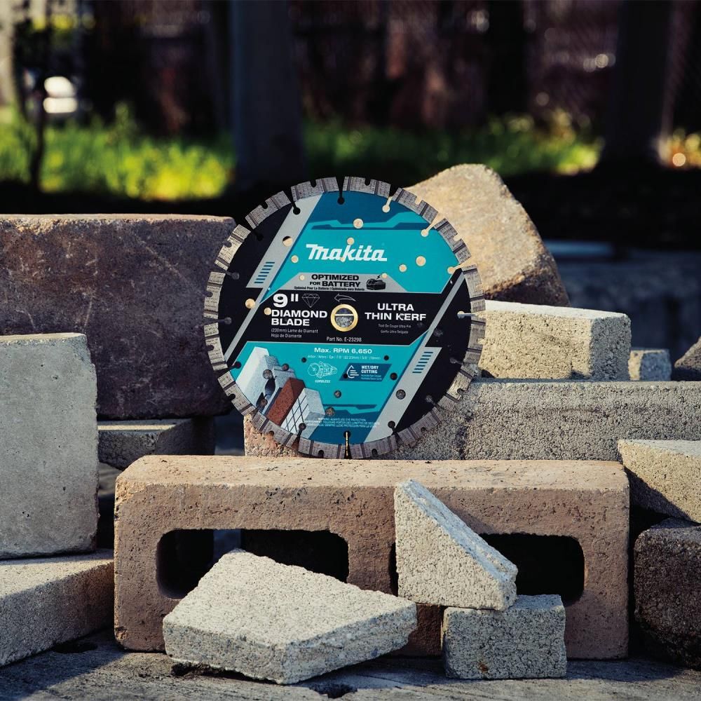Makita Thin Kerf 9 Inch Segmented Turbo Rim Diamond Blade for Reinforced Concrete and Brick, large image number 5
