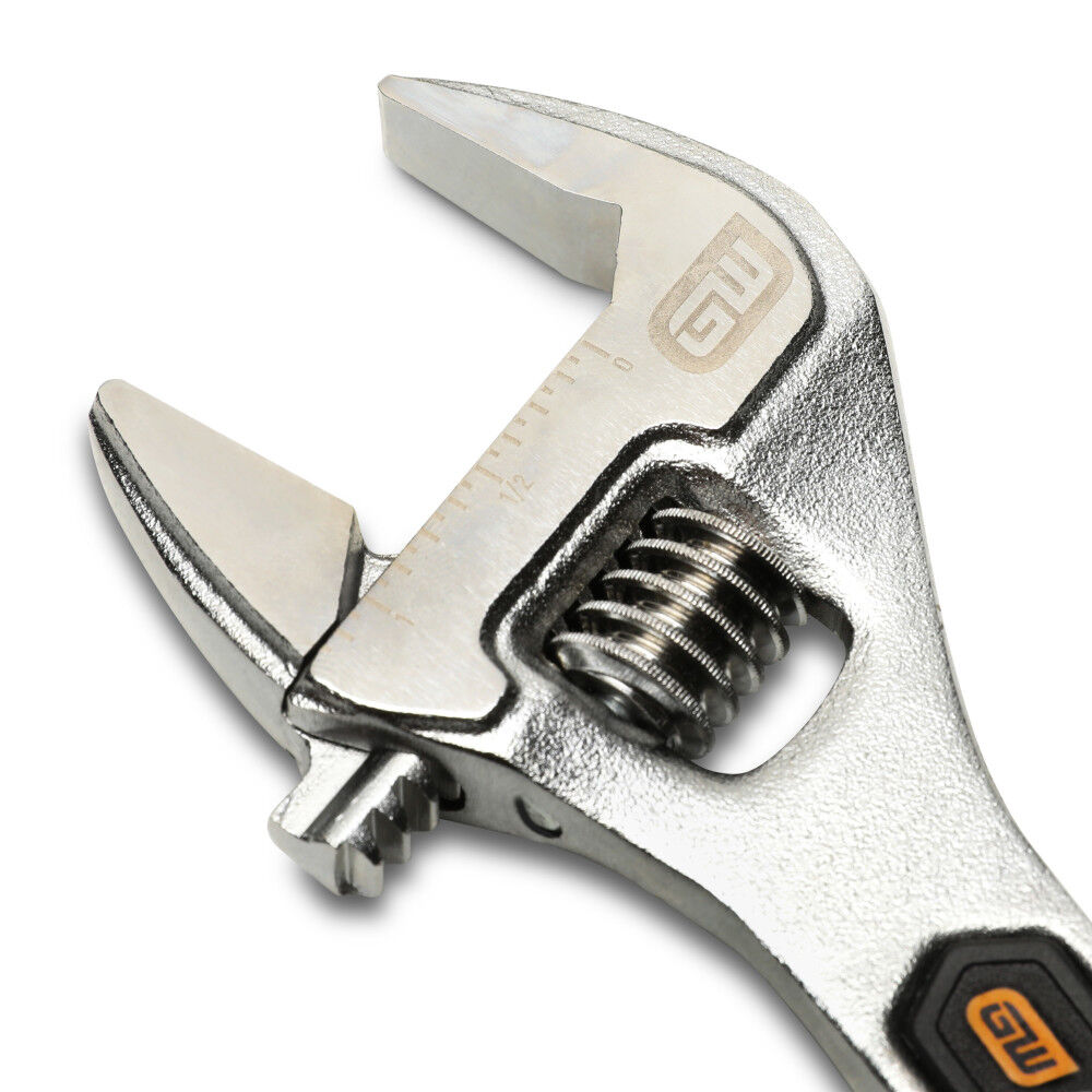 GEARWRENCH 8 Inch Chrome Plated Adjustable Wrench, large image number 3